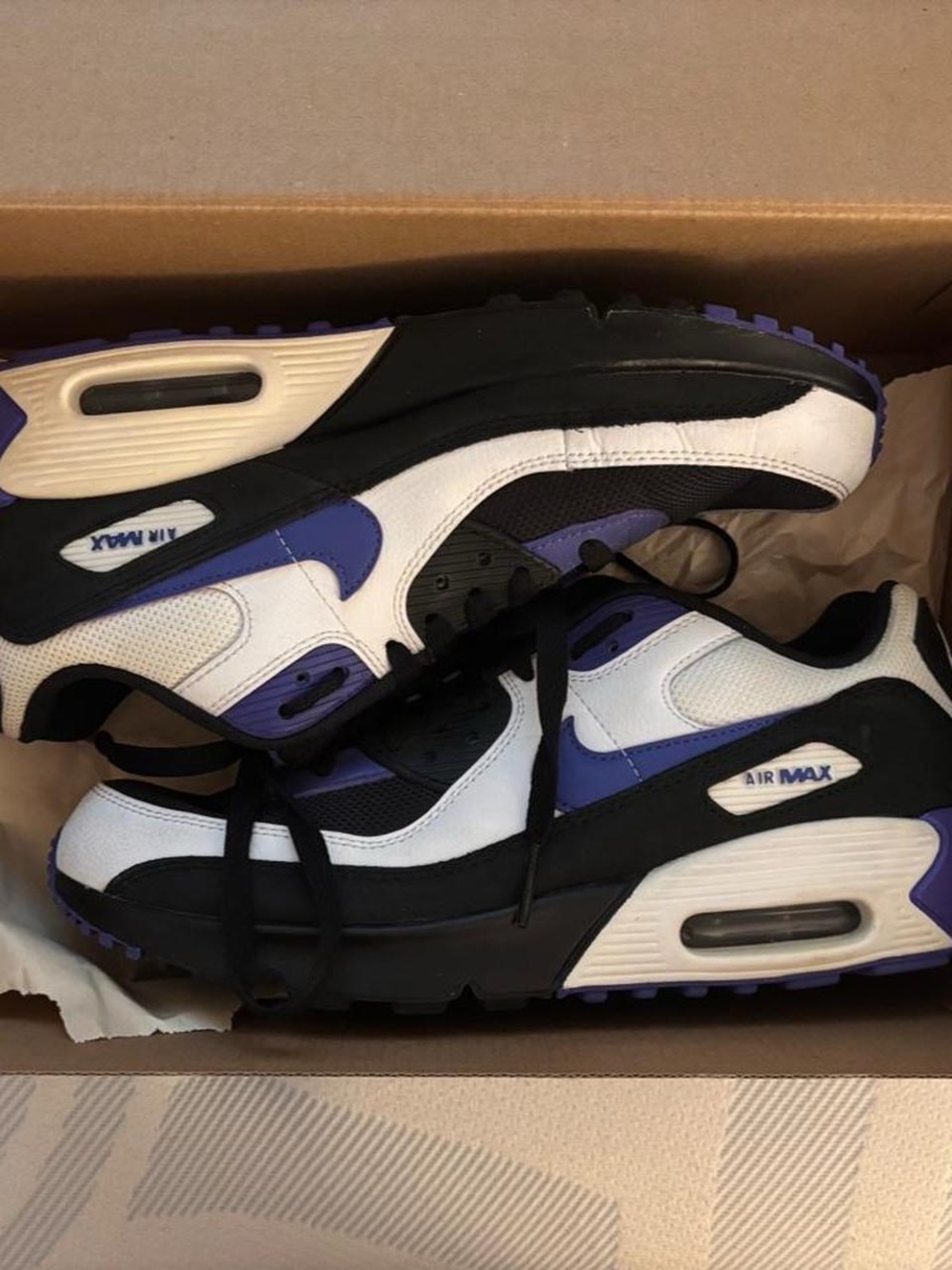 Nike Air Max Women's Black, White & Purple Sneakers